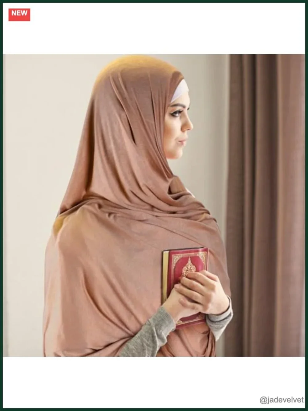 6 Pack Jersey Hijab Scarf Set Lightweight Stretch Muslim Head Wrap Long Shawl